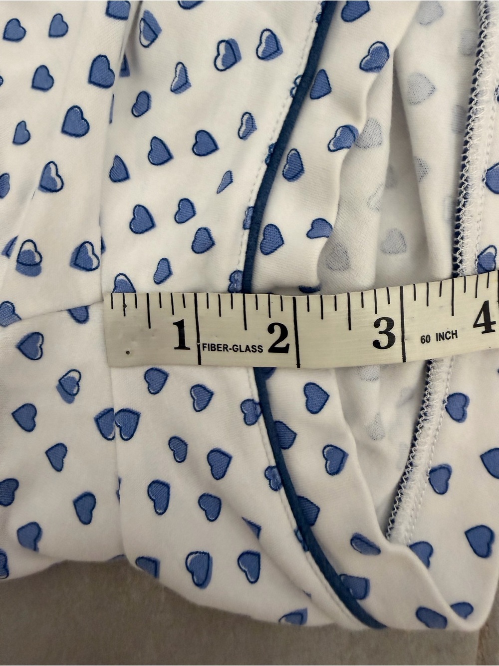 Roller Rabbit Blue Heart Cotton Shorts Size Large - Picture 4 of 4